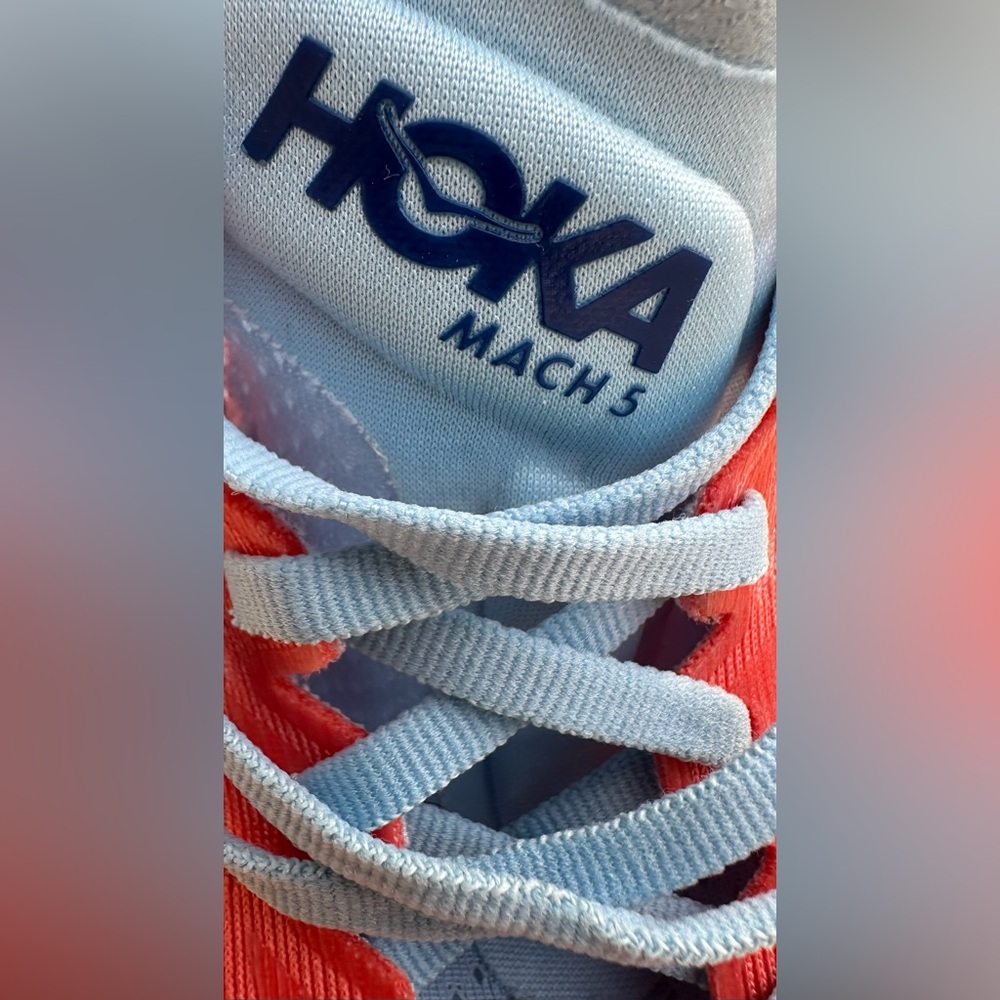 Hoka One One Mach 5 Camellia Peach Parfait Running Shoes Women’s Size 8 in VGC - Picture 5 of 16